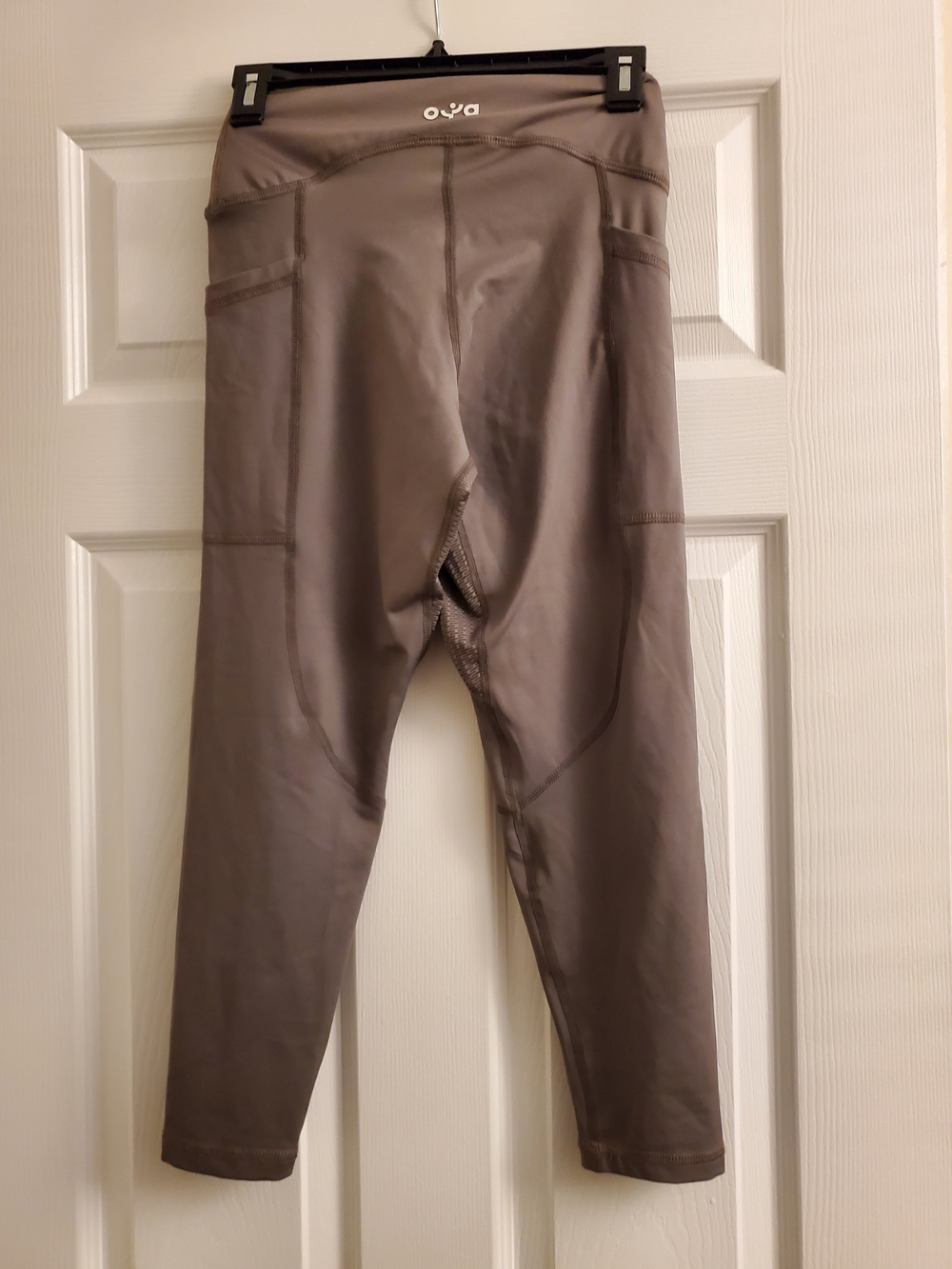 Oya High Waist Pocket Leggings Size M Taupe
